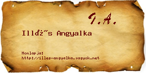 Illés Angyalka névjegykártya